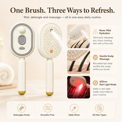 💜 Moisture Spray Hair Massage Comb