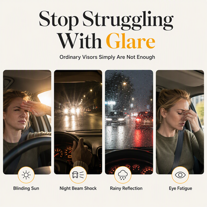 🔥 BLACK FRIDAY EARLY ACCESS — 69% OFF🚗  Universal HD Anti-Glare Visor – Day & night driving safety 🌙