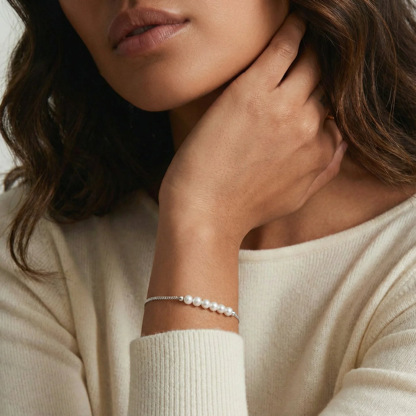 Pearl Charm Bracelet