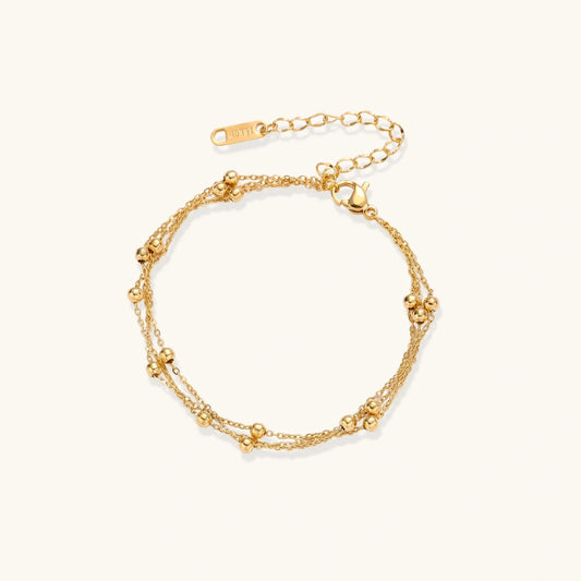 Gold Beaded Bracelet