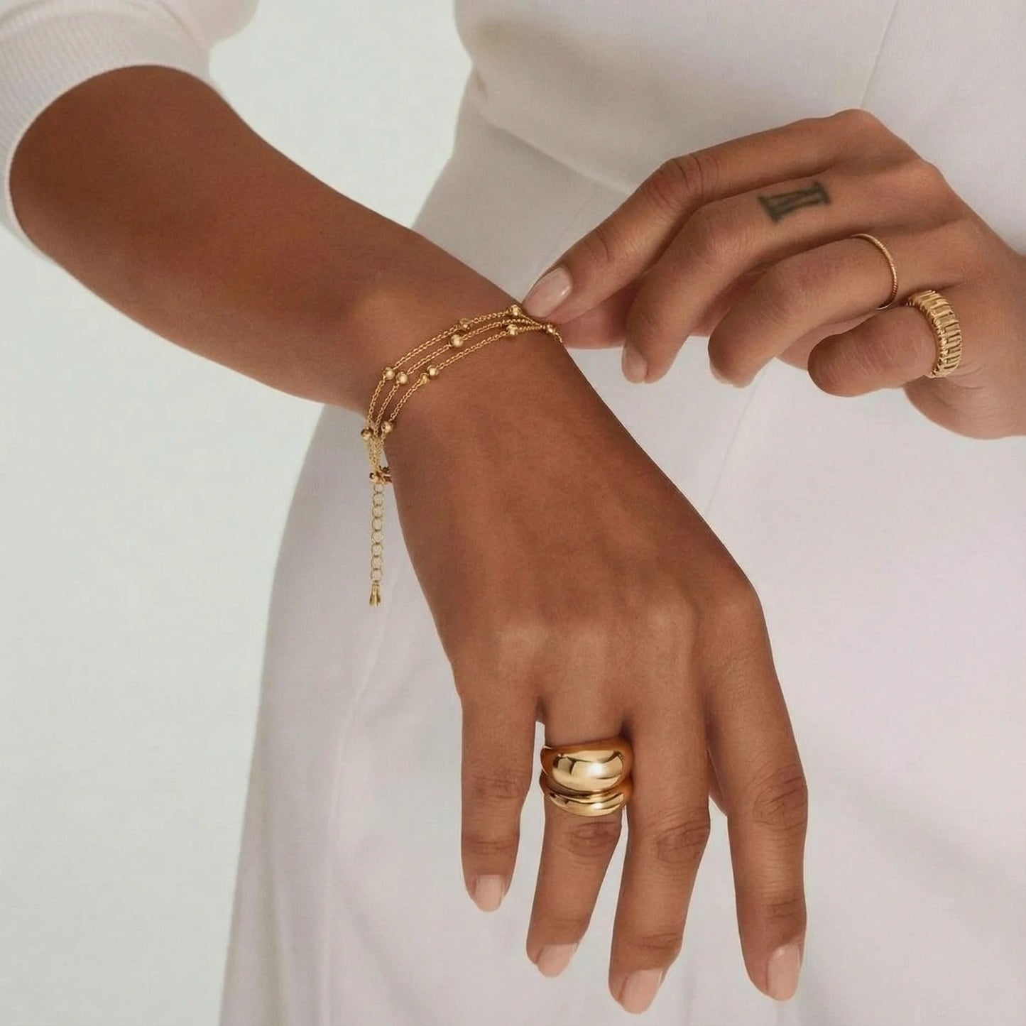 Gold Beaded Bracelet