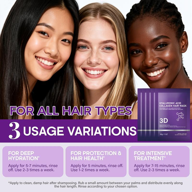 🔥Day Sale 50% OFF❤️ 2026 New 3D Collagen Hair Mask
