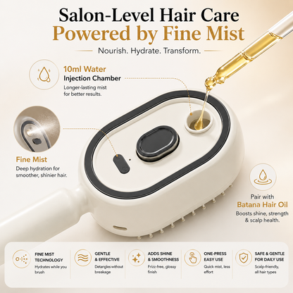 💜 Moisture Spray Hair Massage Comb