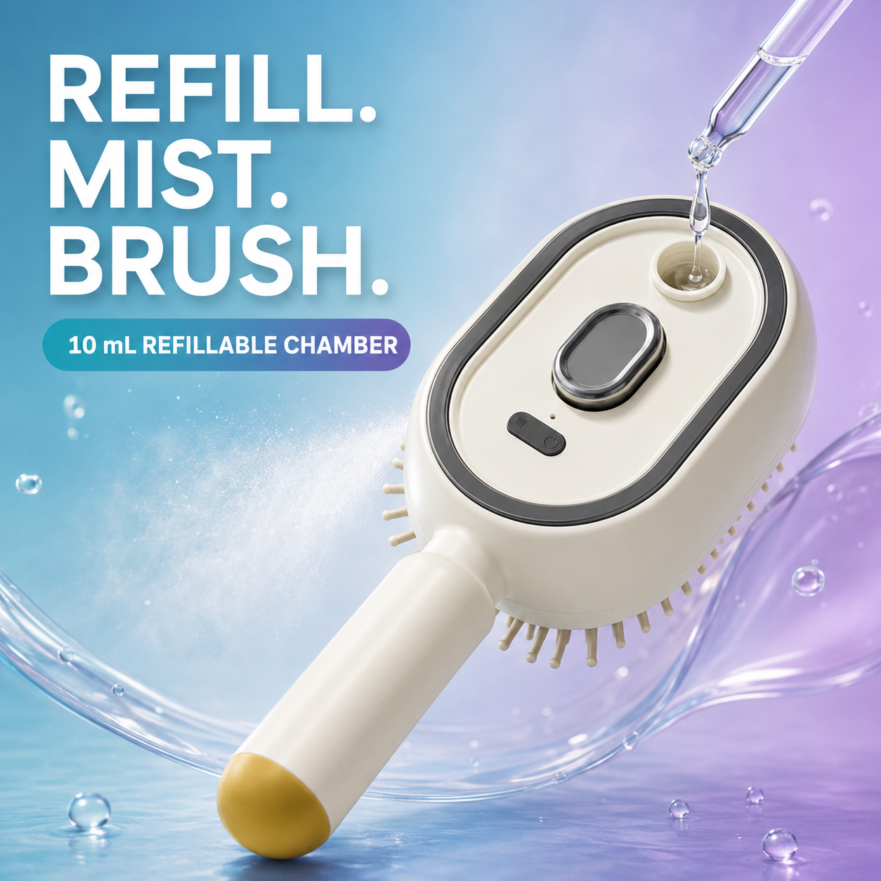 💜 Moisture Spray Hair Massage Comb
