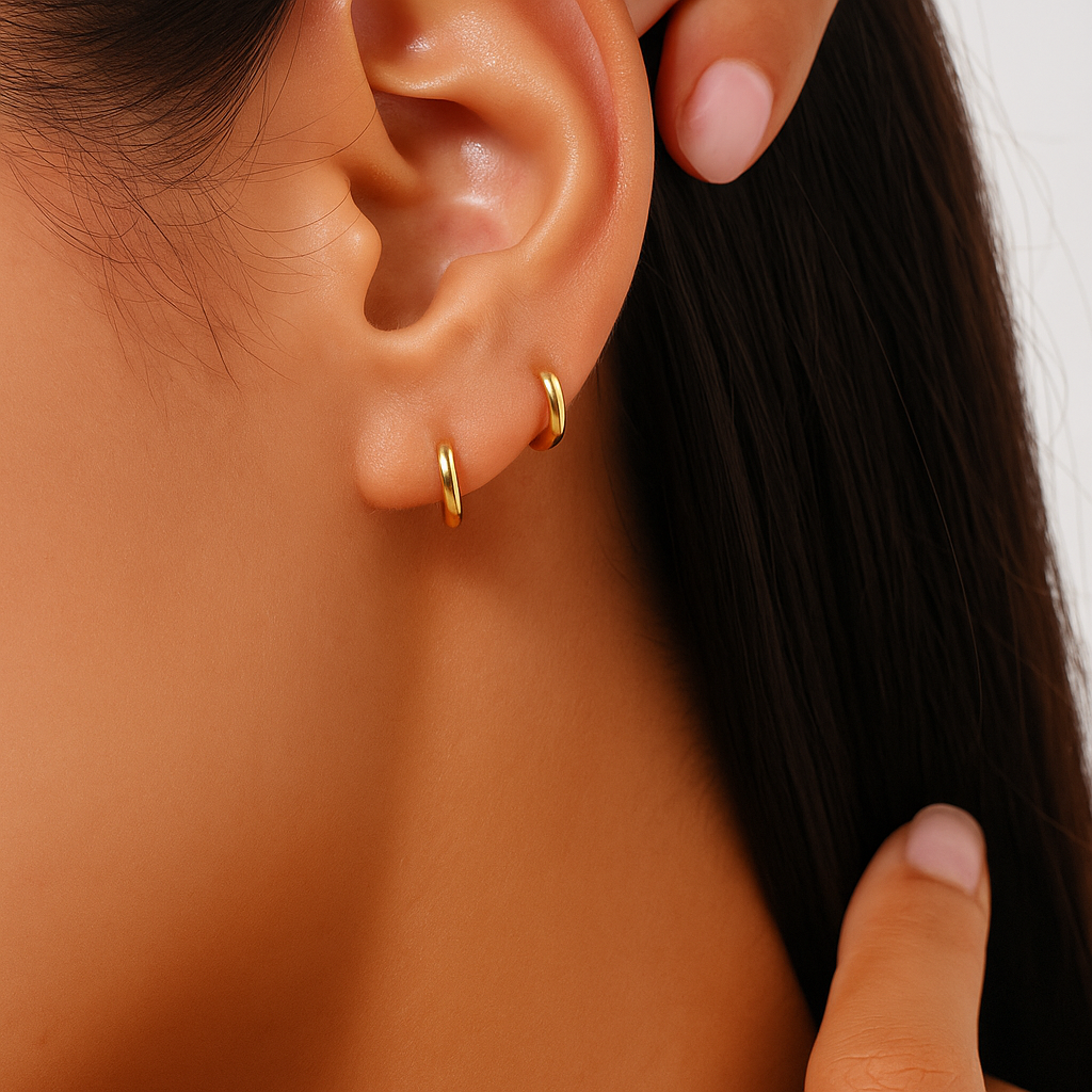 Minimal Huggie Hoop Earrings