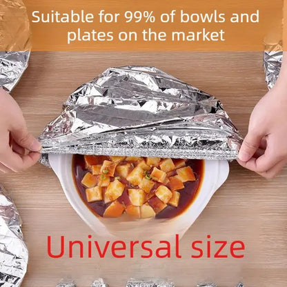 🔥LAST DAY SALE - Home dining table & food container aluminum foil heat-retaining cover
