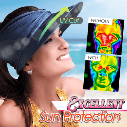 💥LAST DAY SALE 75%OFF💥UPF 50+ Sun Visor Ponytail Hat